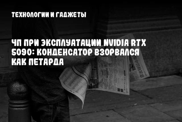 ЧП при эксплуатации NVIDIA RTX 5090: Конденсатор взорвался как петарда ЧП при эксплуатации NVIDIA RTX 5090: Конденсатор взорвался как петарда