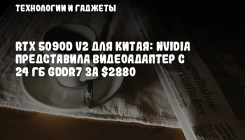 RTX 5090D V2 для Китая: NVIDIA представила видеоадаптер с 24 ГБ GDDR7 за $2880