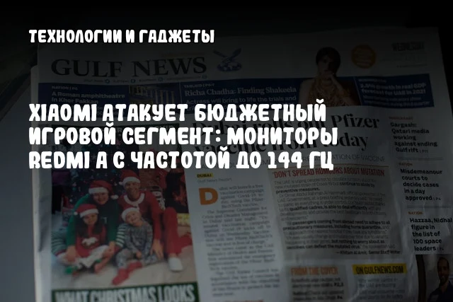 Xiaomi атакует бюджетный игровой сегмент: мониторы Redmi A с частотой до 144 Гц Xiaomi атакует бюджетный игровой сегмент: мониторы Redmi A с частотой до 144 Гц