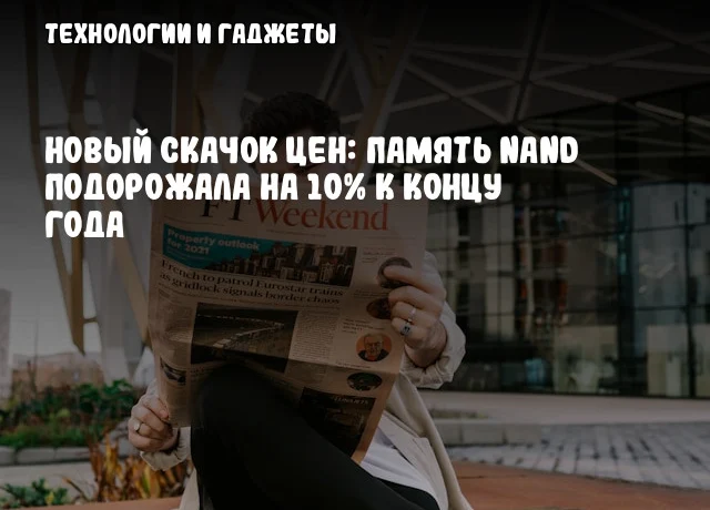 Новый скачок цен: память NAND подорожала на 10% к концу года Новый скачок цен: память NAND подорожала на 10% к концу года