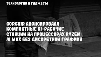 CORSAIR анонсировала компактные AI-рабочие станции на процессорах Ryzen AI MAX без дискретной график